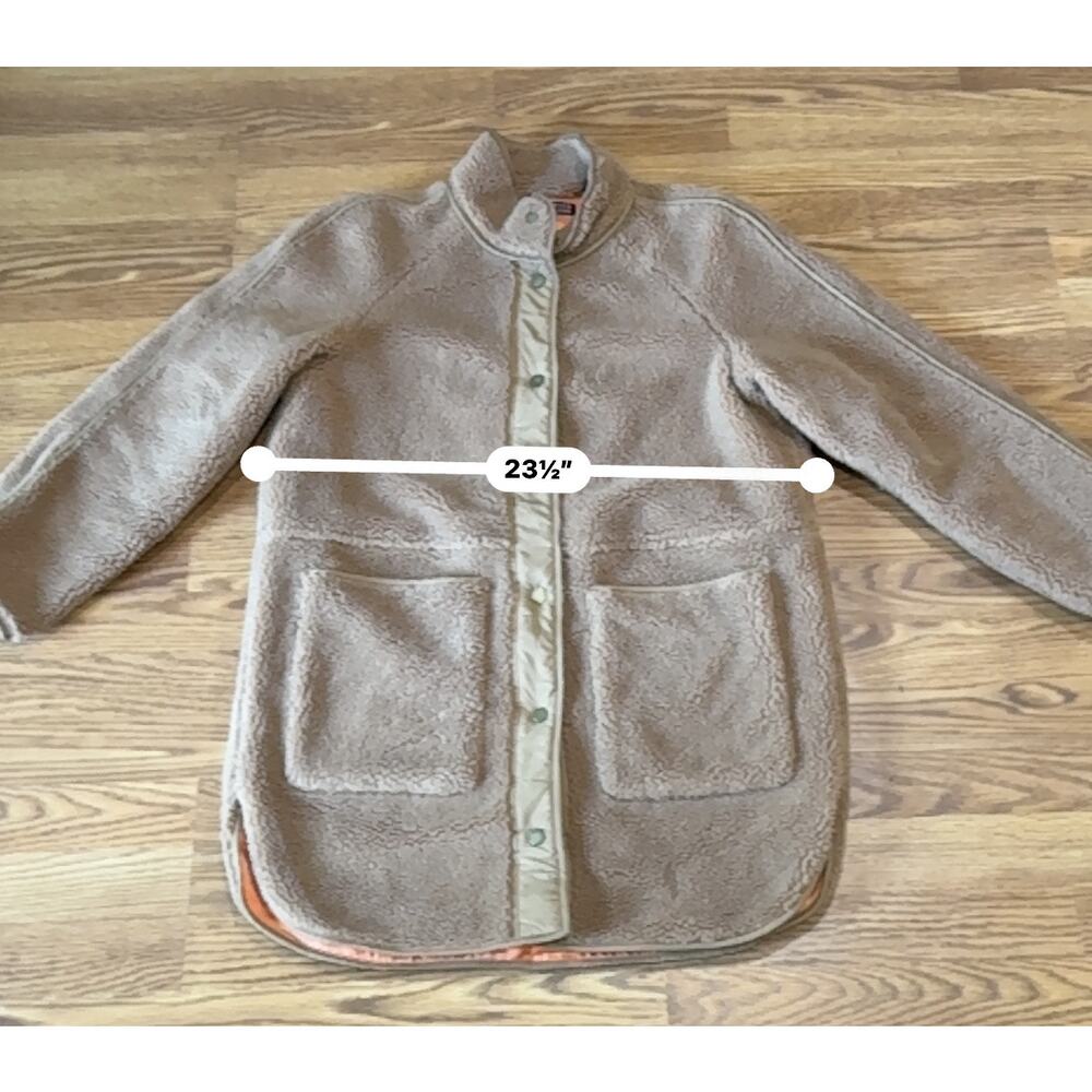 Veronica Beard Sullie Teddy Coat Tan Faux Shearling Sherpa Jacket Women’s L - Picture 6 of 11